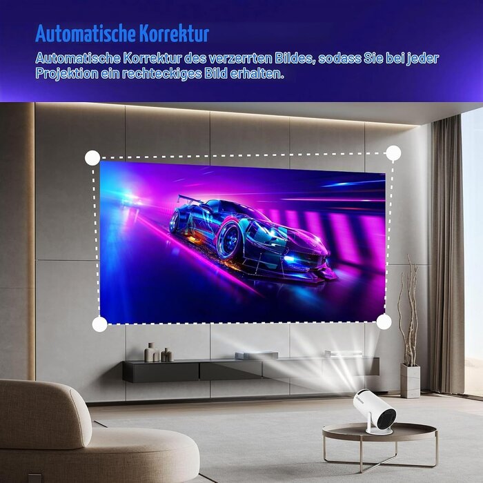 Mini Beamer 4K Heimkino, 130 Zoll, WiFi 6 - Jetzt bis zu 34% Rabatt sichern!