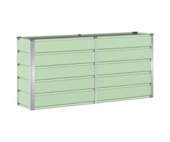 Vidaxl Design-Pflanzkübel aus Stahl 160x40x75 cm Grün - bis zu 33% reduziert