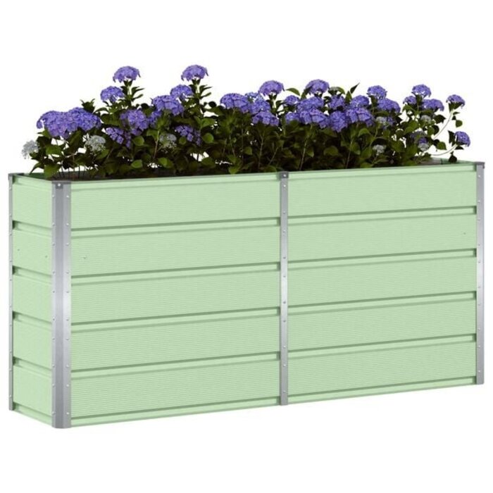 Design-Pflanzkübel aus Stahl 160x40x75 cm Grün - bis zu 33% reduziert