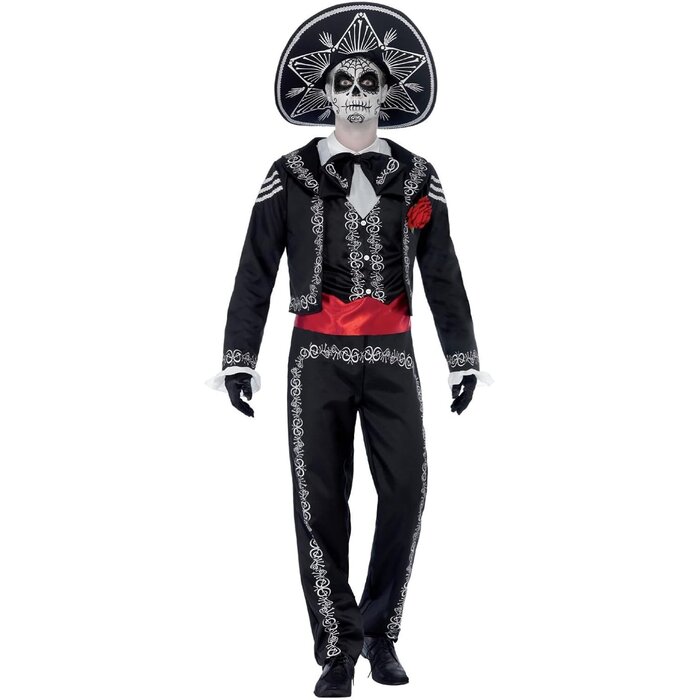 Señor Bones Tag der Toten Kostüm Herren XL - jetzt bis zu 33% sparen