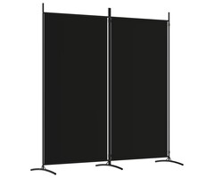 Vidaxl Raumteiler 2 Paneele 175x180 cm Schwarz - Jetzt bis zu 33% sparen