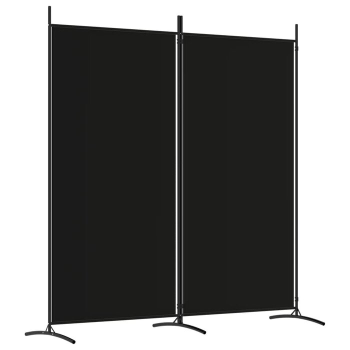 Raumteiler 2 Paneele 175x180 cm Schwarz - Jetzt bis zu 33% sparen