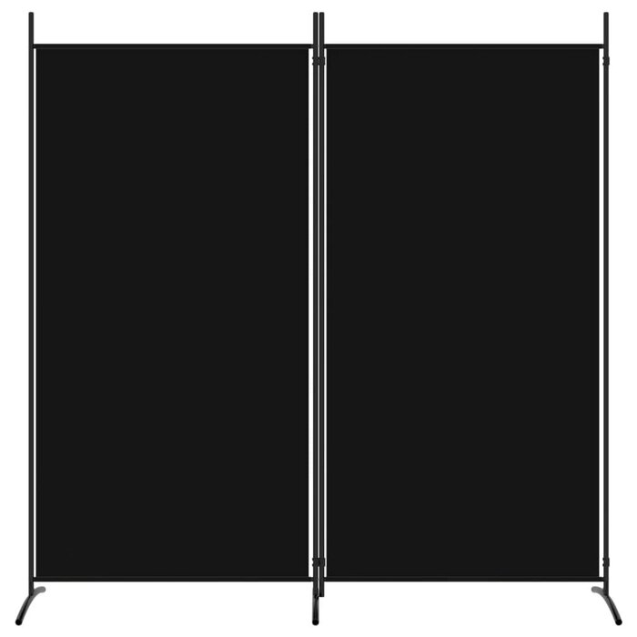Raumteiler 2 Paneele 175x180 cm Schwarz - Jetzt bis zu 33% sparen