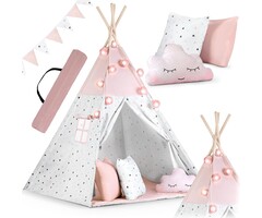 Kindertipi Montessori-Spielzelt Rosa - Bis zu 34% Rabatt auf Rückläufer