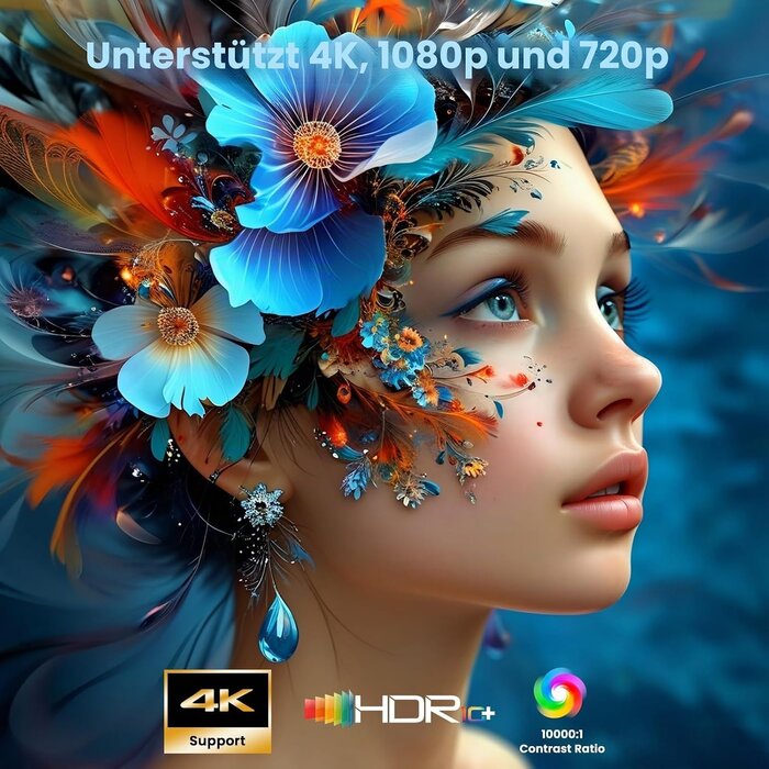 Mini Smart Beamer 4K Heimkino-Projektor Android WiFi 6 - bis zu 34% Rabatt