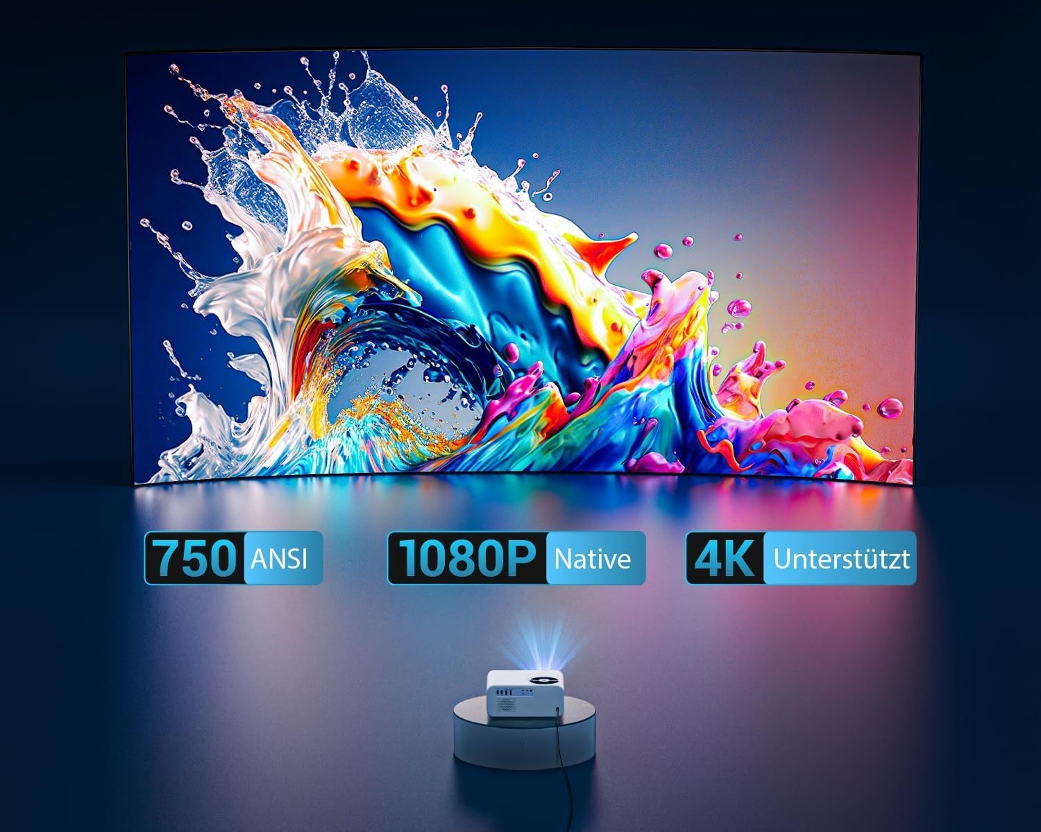 Full HD Beamer mit Android TV | Bis zu 35% Rabatt - Jetzt Heimkino sichern