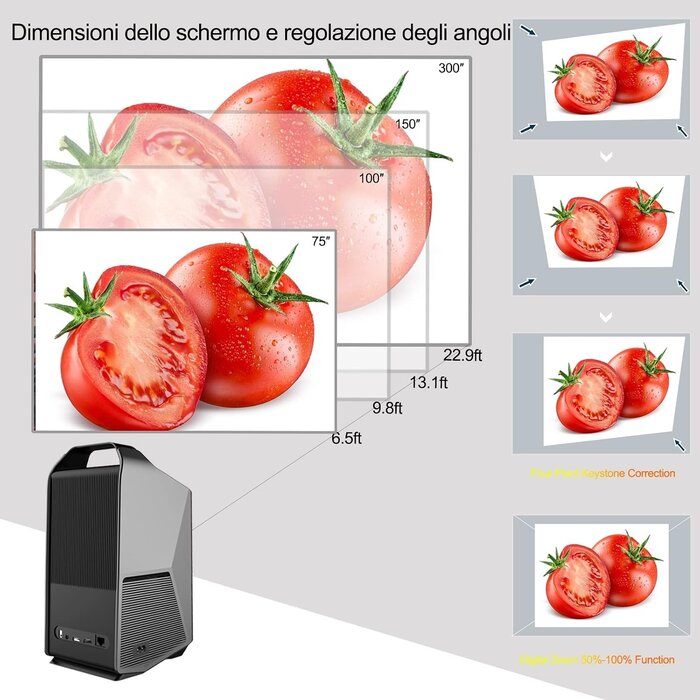 Full HD Beamer 1080p, 20.000 Lumen, 4K-Support, WLAN & Bluetooth - bis zu 35% Rabatt