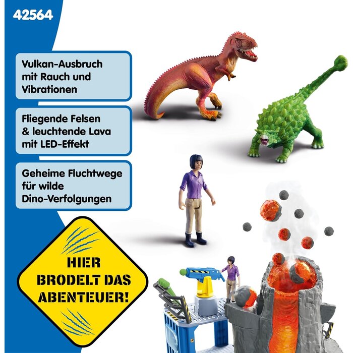 Dinosaurier Vulkan-Expedition Spielset - interaktiv mit Licht - bis zu 34% Rabatt