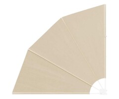 Vidaxl Balkon-Sichtschutz beige 140x140 cm - Fächerdesign - bis zu 33% reduziert