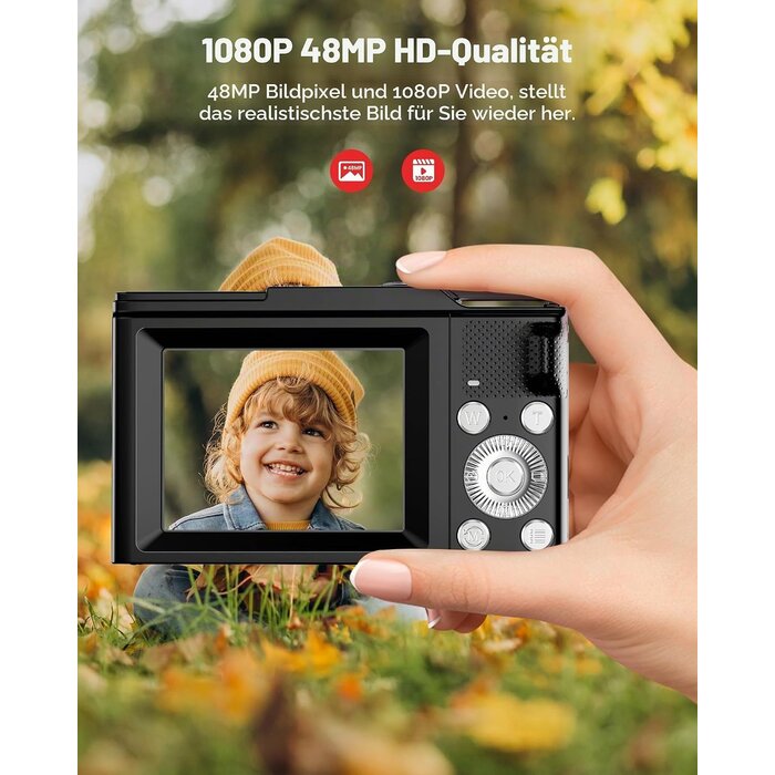 Digitalkamera für Kinder 48 MP Full HD - Bis zu 33% Rabatt
