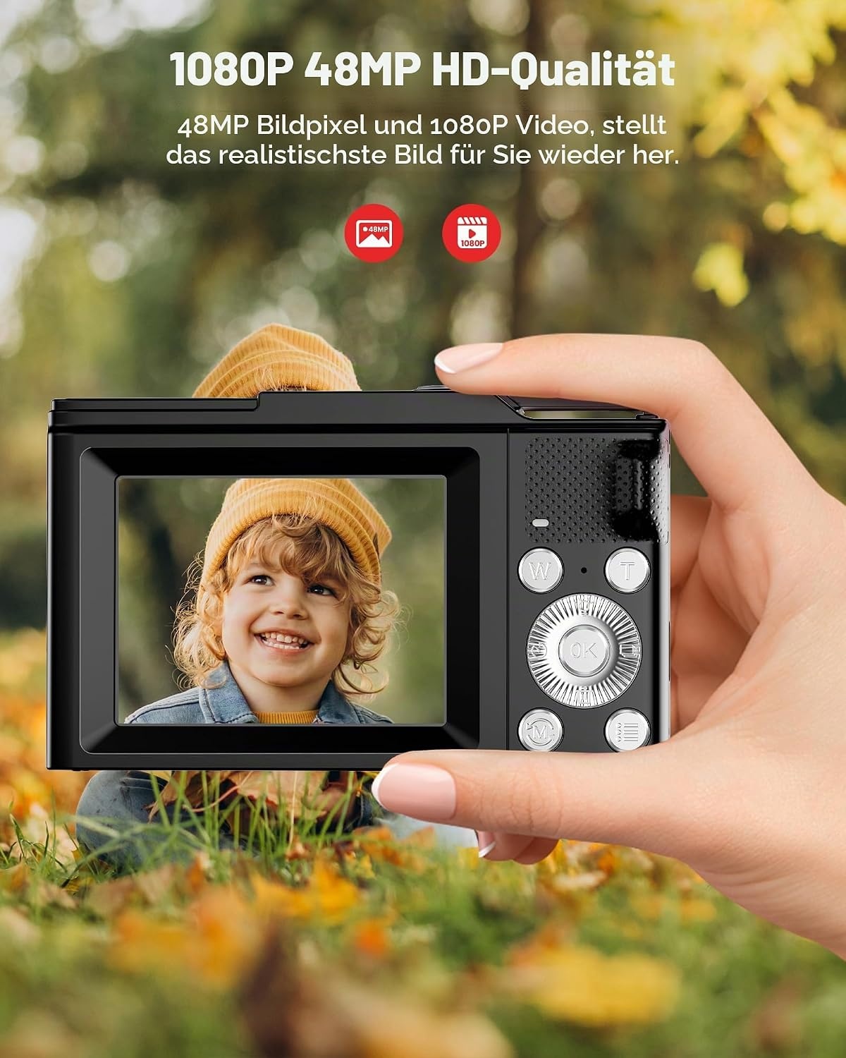 Digitalkamera für Kinder 48 MP Full HD - Bis zu 33% Rabatt