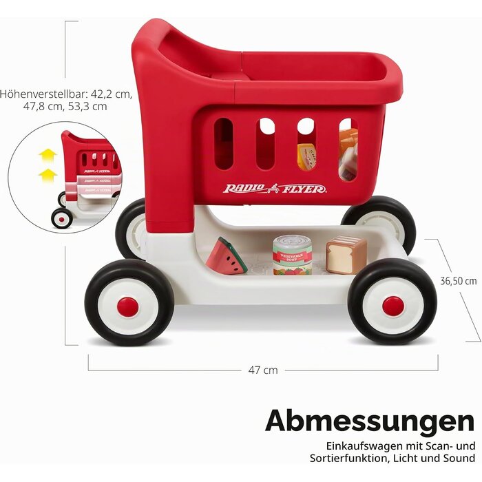 Interaktiver Einkaufswagen-Lauflernwagen - bis zu 33% Rabatt im Outlet