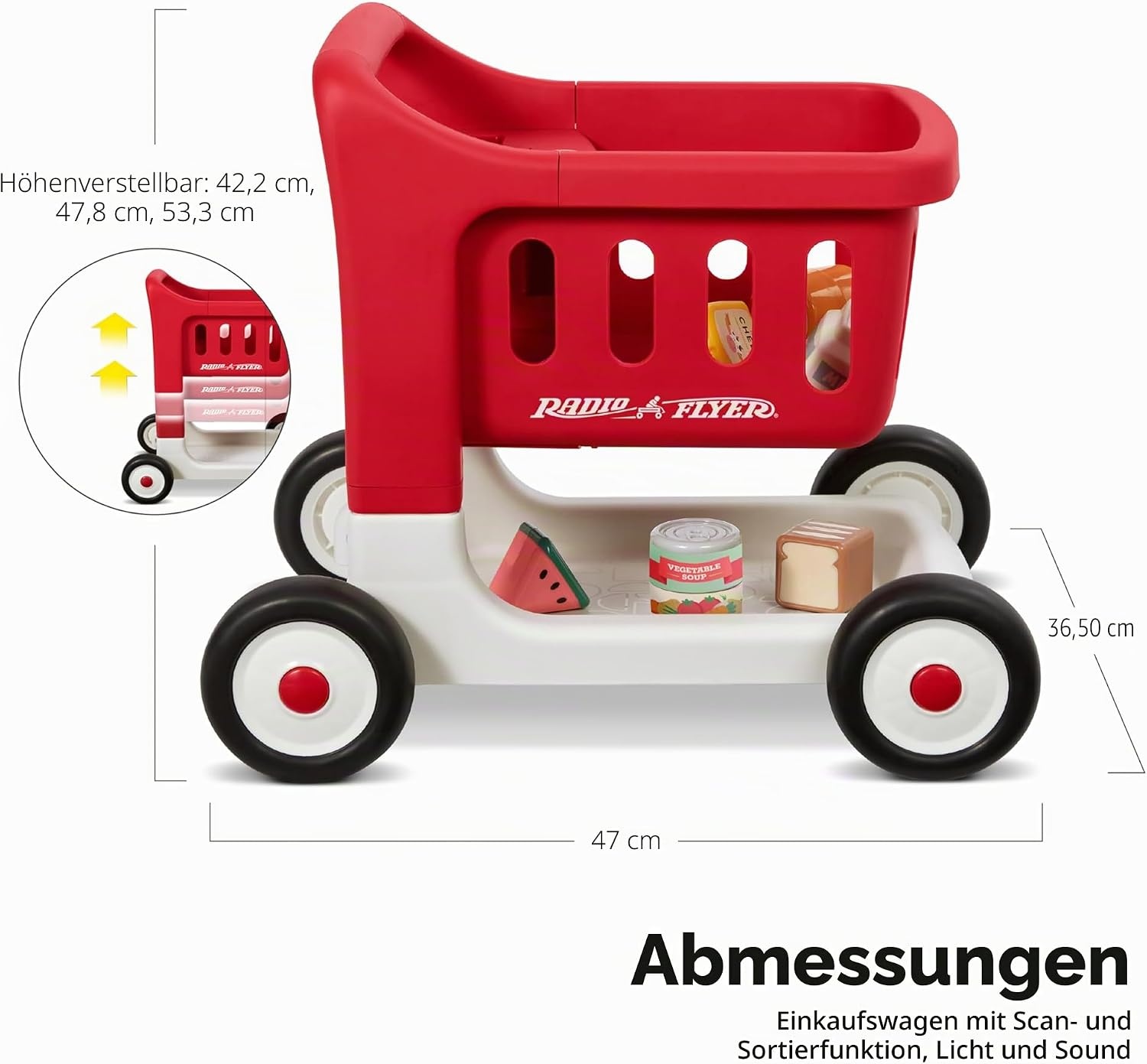 Interaktiver Einkaufswagen-Lauflernwagen - bis zu 33% Rabatt im Outlet
