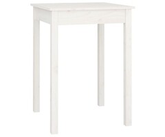 Massivholz-Esstisch 55x55cm, Weiß - Jetzt bis zu 34% günstiger!