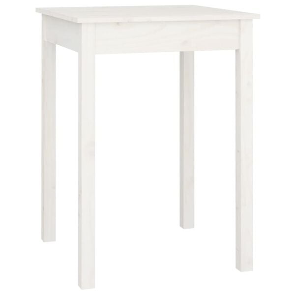Massivholz-Esstisch 55x55cm, Weiß - Jetzt bis zu 34% günstiger!