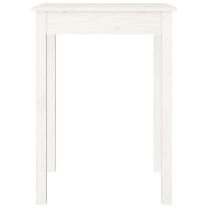 Massivholz-Esstisch 55x55cm, Weiß - Jetzt bis zu 34% günstiger!