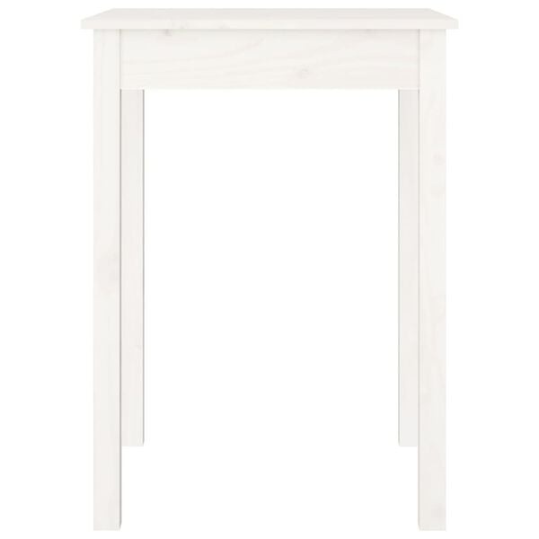 Massivholz-Esstisch 55x55cm, Weiß - Jetzt bis zu 34% günstiger!
