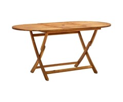 Vidaxl Klapptisch aus Akazienholz 160x85x75 cm - Jetzt bis zu 35% Rabatt