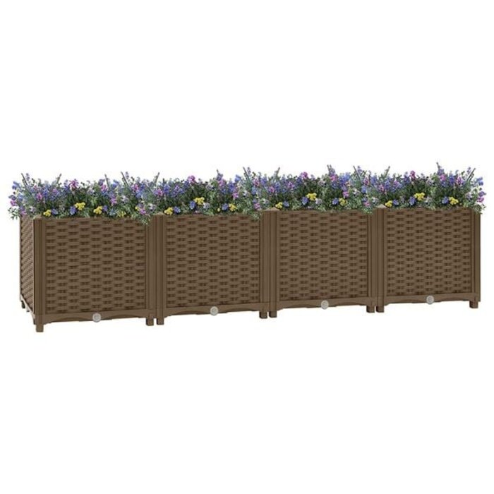 Hochbeet Pflanzkasten 160x40x38 cm - Braun - bis zu 34% sparen
