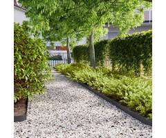 Vidaxl 50x Rasenkanten Stahl 10x103cm Schwarz - bis zu 34% sparen!