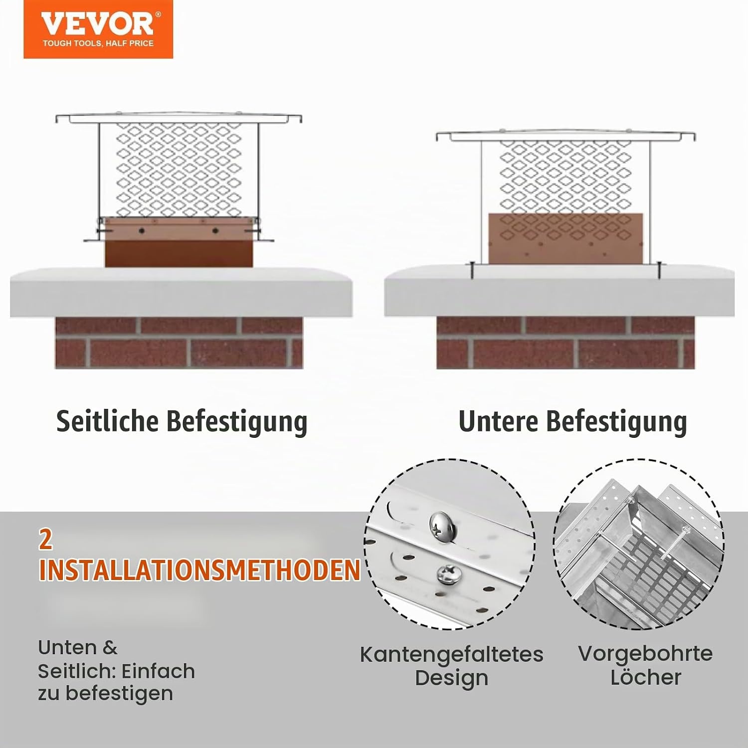 Schornsteinabdeckung Edelstahl 582x582 mm - Bis zu 35% Rabatt im Outlet