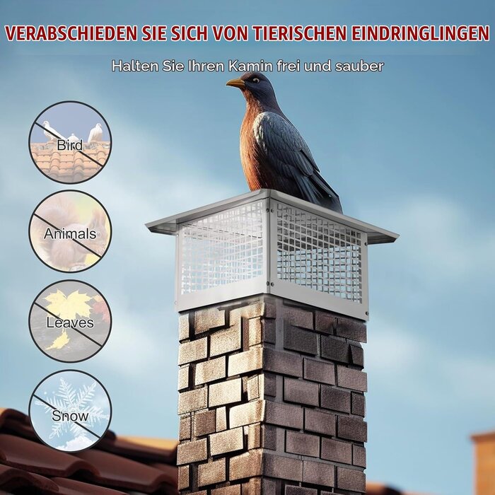 Schornsteinabdeckung Edelstahl 582x582 mm - Bis zu 35% Rabatt im Outlet