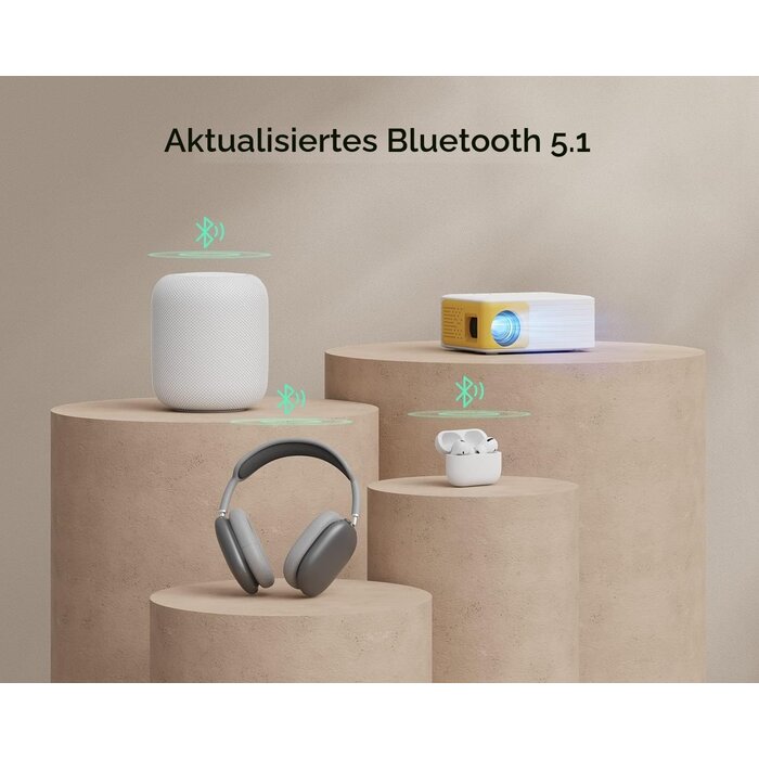 Mini Beamer Full HD WiFi/Bluetooth - Gelb - bis zu 34% Rabatt