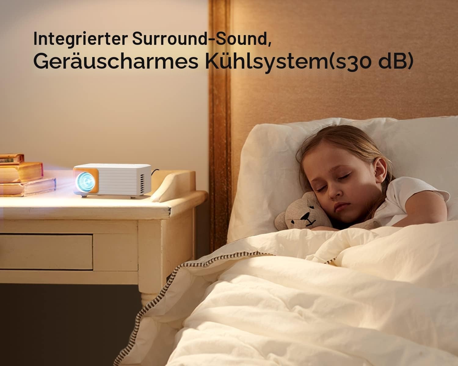 Mini Beamer Full HD WiFi/Bluetooth - Gelb - bis zu 34% Rabatt