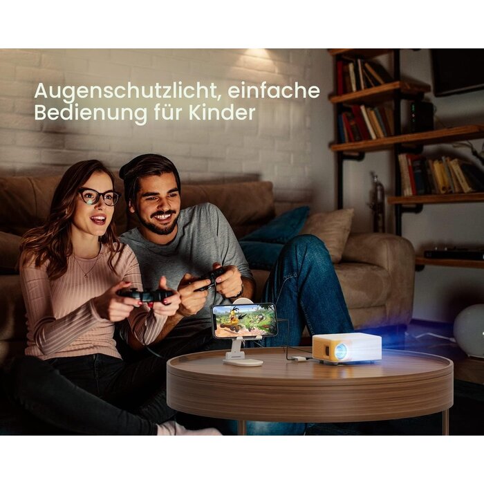 Mini Beamer Full HD WiFi/Bluetooth - Gelb - bis zu 34% Rabatt