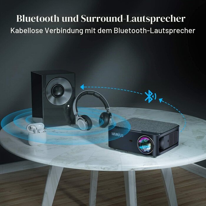 Full HD Beamer 8000 Lumen - Heimkino & Präsentationen - bis zu 35% Rabatt