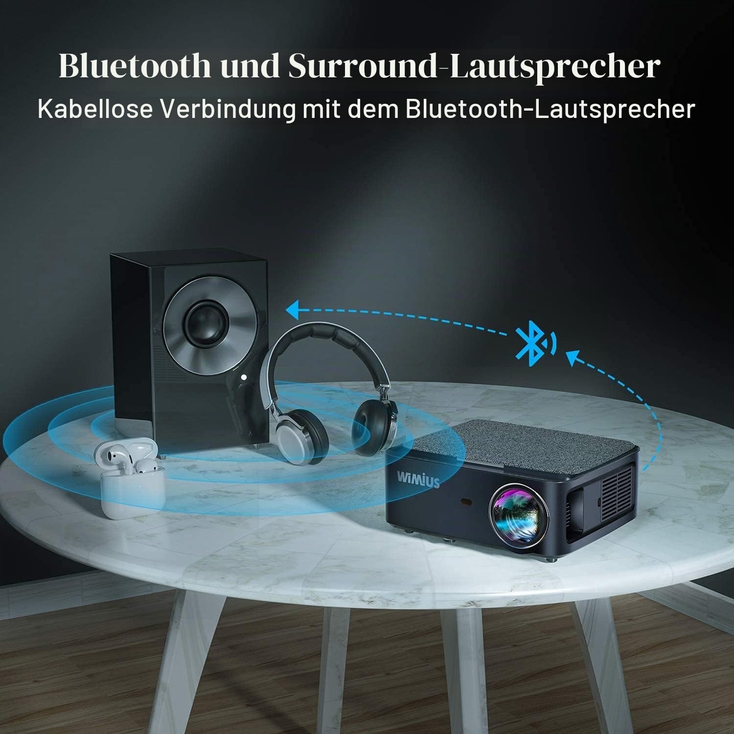 Full HD Beamer 8000 Lumen - Heimkino & Präsentationen - bis zu 35% Rabatt