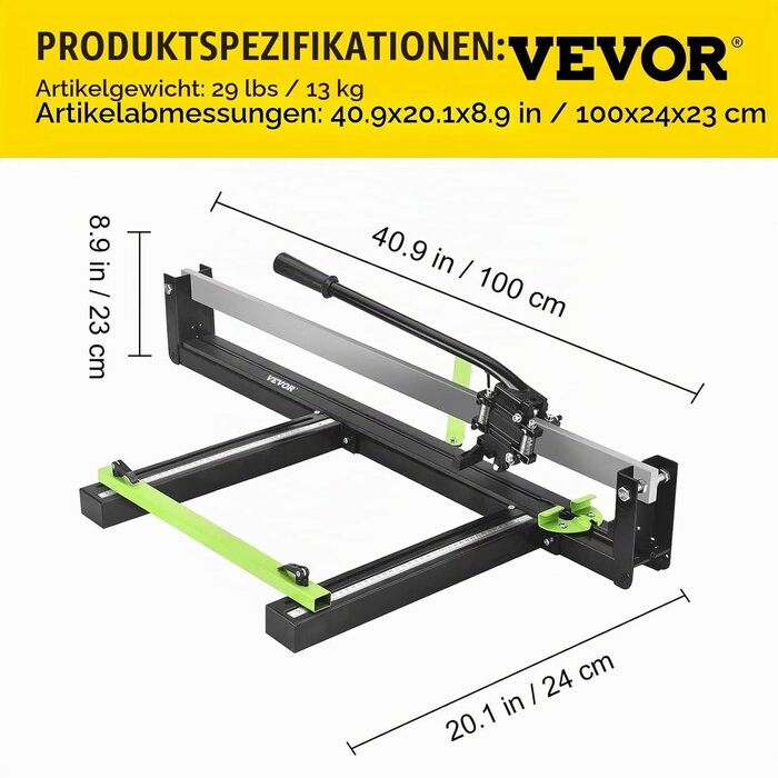 Präzisions-Fliesenschneider 800 mm mit Laser - Jetzt bis zu 34% günstiger
