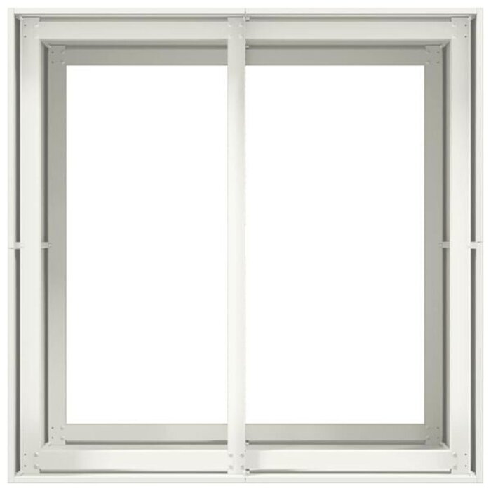 Großes Hochbeet 80x80x80 cm aus Stahl - Weiß - Outlet bis zu 35% Rabatt