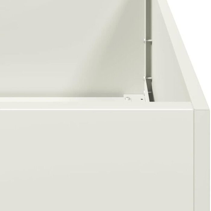 Großes Hochbeet 80x80x80 cm aus Stahl - Weiß - Outlet bis zu 35% Rabatt