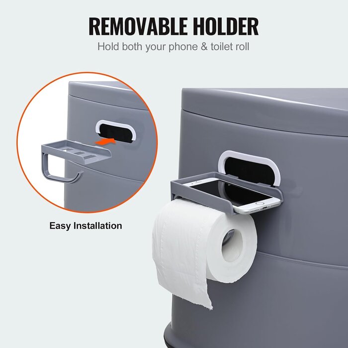 Tragbare Campingtoilette 5L - Stabil & Komfortabel - Jetzt bis zu 33% sparen