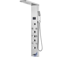 Vevor Luxus-Duschpaneel 6-in-1 Edelstahl mit LED - bis zu 35% Rabatt