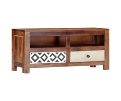 TV-Schrank aus massivem Akazienholz - 90x30x40 cm - bis zu 35% Rabatt