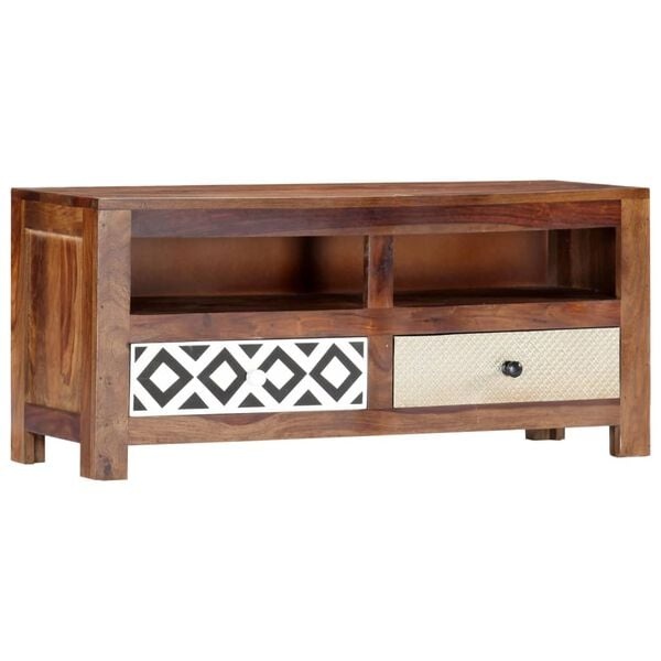 TV-Schrank aus massivem Akazienholz - 90x30x40 cm - bis zu 35% Rabatt