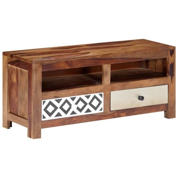 TV-Schrank aus massivem Akazienholz - 90x30x40 cm - bis zu 35% Rabatt