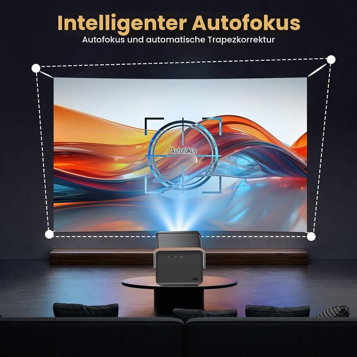 Tragbarer 1080P LED-Beamer mit WiFi 6 - Bis zu 35% Rabatt im Outlet
