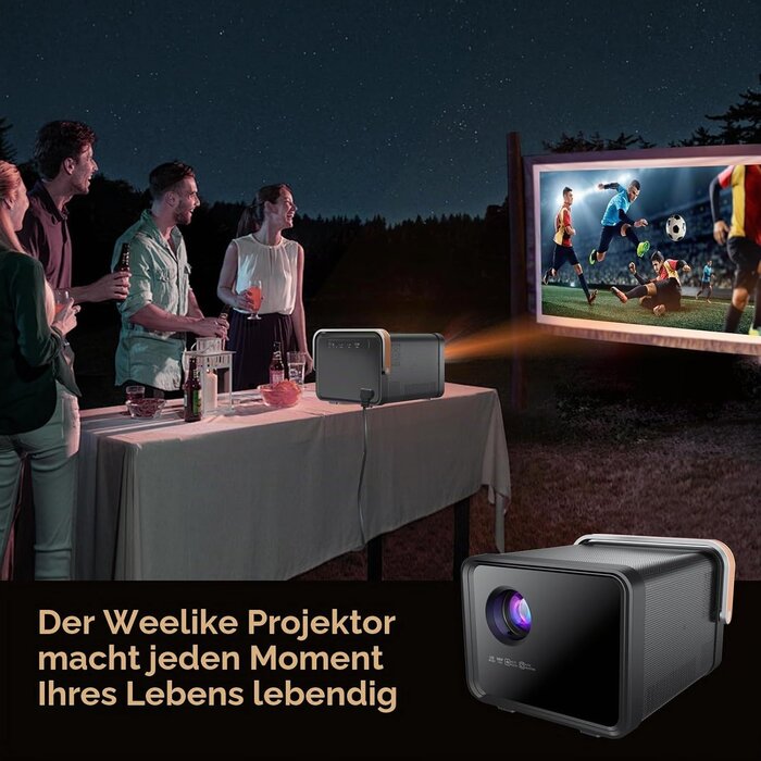 Tragbarer 1080P LED-Beamer mit WiFi 6 - Bis zu 35% Rabatt im Outlet