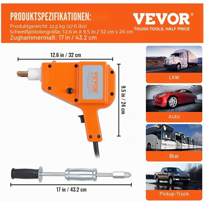 Profi Dellenreparatur-Set Punktschweißgerät - bis zu 35% Rabatt
