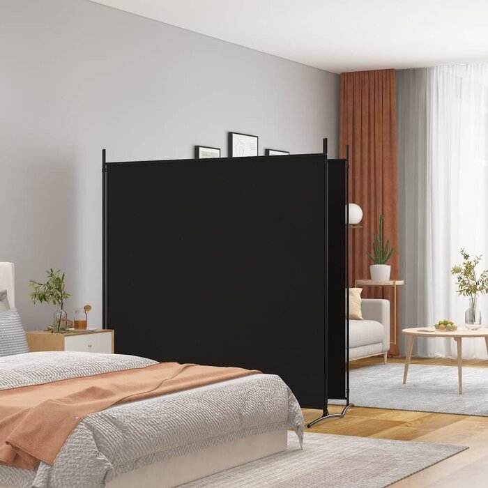 Flexibler Raumteiler, 348x180 cm, Schwarz - Jetzt bis zu 33% sparen