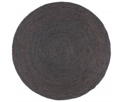 Handgeflochtener Jute-Teppich, Dunkelgrau, 210 cm - bis zu 35% Rabatt