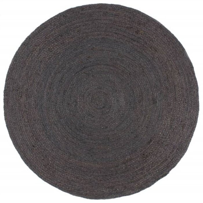 Handgeflochtener Jute-Teppich, Dunkelgrau, 210 cm - bis zu 35% Rabatt