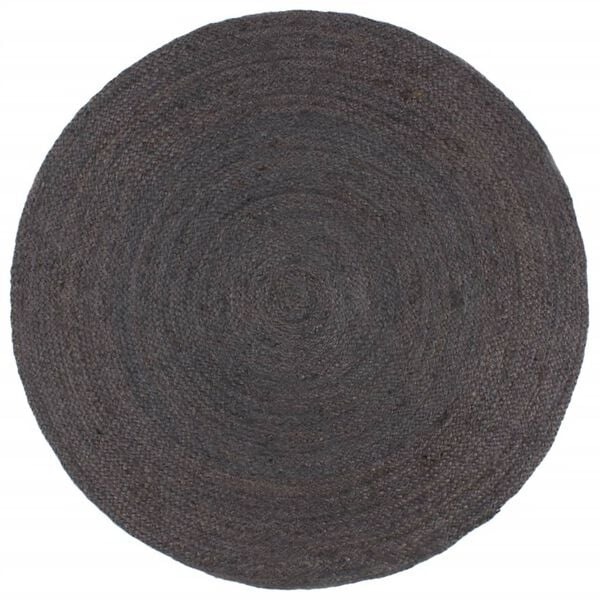 Handgeflochtener Jute-Teppich, Dunkelgrau, 210 cm - bis zu 35% Rabatt