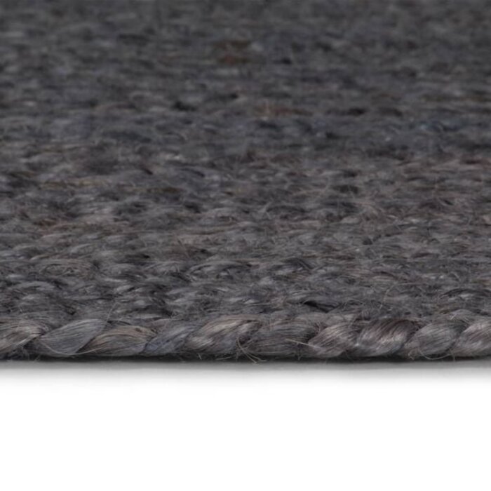 Handgeflochtener Jute-Teppich, Dunkelgrau, 210 cm - bis zu 35% Rabatt
