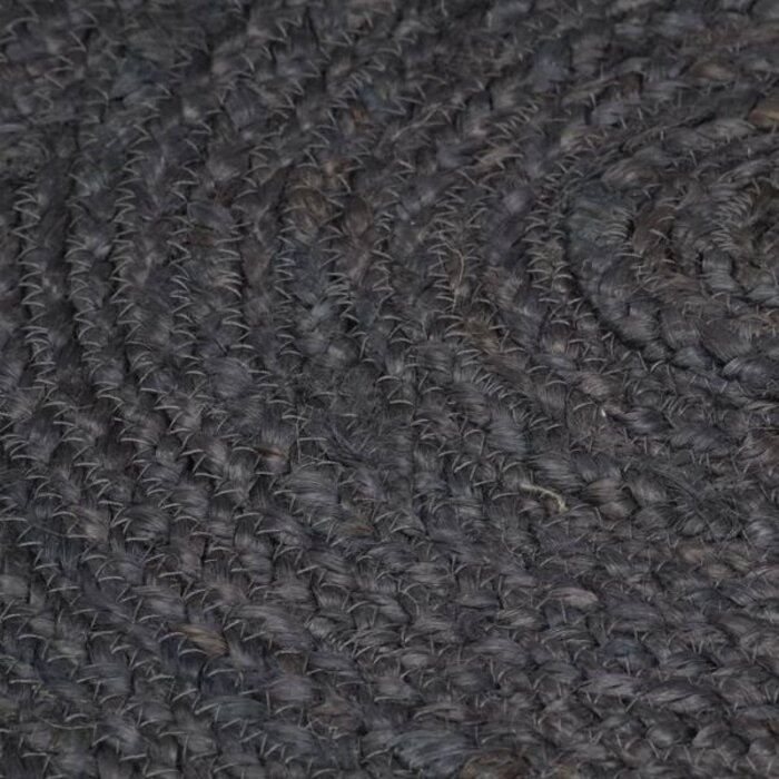Handgeflochtener Jute-Teppich, Dunkelgrau, 210 cm - bis zu 35% Rabatt