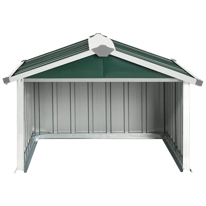 Mähroboter-Garage aus Stahl, Grün, 92x97x63cm - bis zu 34% sparen