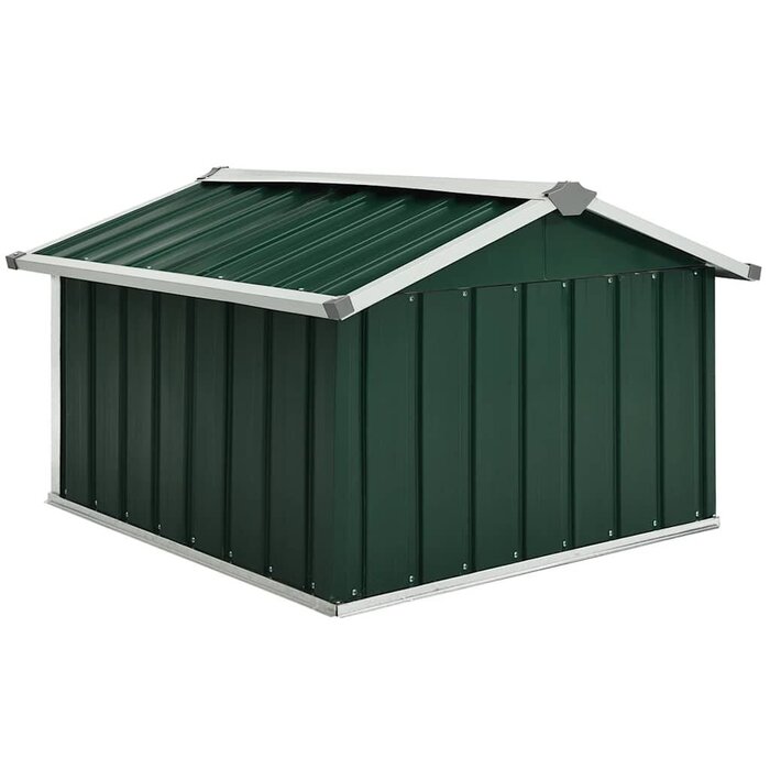 Mähroboter-Garage aus Stahl, Grün, 92x97x63cm - bis zu 34% sparen